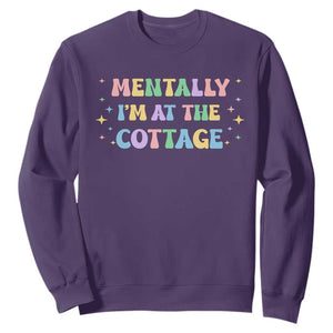 LGBT Romance Hockey Sweatshirt Mentally Im At The Cottage Team Hollanov Fan TS10 Purple Print Your Wear