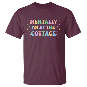 LGBT Romance Hockey T Shirt Mentally Im At The Cottage Team Hollanov Fan TS10 Maroon Print Your Wear