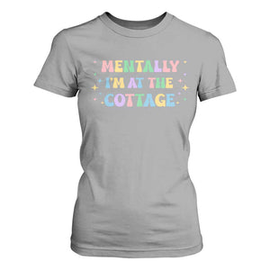 LGBT Romance Hockey T Shirt For Women Mentally Im At The Cottage Team Hollanov Fan TS10 Sport Gray Print Your Wear