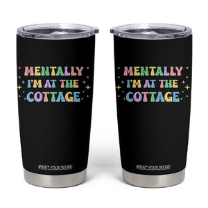 LGBT Romance Hockey Tumbler Cup Mentally Im At The Cottage Team Hollanov Fan TS10 Black Print Your Wear