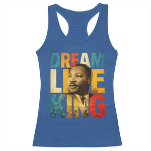Black History Month Martin Luther King Day Racerback Tank Top I Have Dream TS10 Royal Blue Print Your Wear