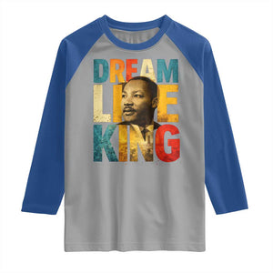 Black History Month Martin Luther King Day Raglan Shirt I Have Dream TS10 Sport Gray Royal Print Your Wear