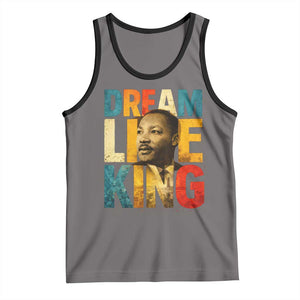 Black History Month Martin Luther King Day Tank Top I Have Dream TS10 Deep Heather Black Print Your Wear