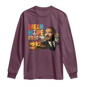 Black History Month Martin Luther King Day Long Sleeve Shirt Martin Luther King Sweatshirt, Black History Sweatshirt, I Have A Dream Sweatshirt, MLK Sweatshirt, Human Rights Sweatshirt, BLM Sweatshirt TS10 Maroon Print Your Wear