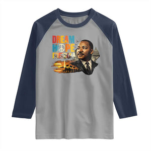 Black History Month Martin Luther King Day Raglan Shirt Martin Luther King Sweatshirt, Black History Sweatshirt, I Have A Dream Sweatshirt, MLK Sweatshirt, Human Rights Sweatshirt, BLM Sweatshirt TS10 Sport Gray Navy Print Your Wear