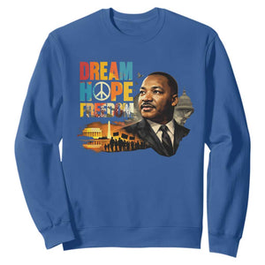 Black History Month Martin Luther King Day Sweatshirt Martin Luther King Sweatshirt, Black History Sweatshirt, I Have A Dream Sweatshirt, MLK Sweatshirt, Human Rights Sweatshirt, BLM Sweatshirt TS10 Royal Blue Print Your Wear