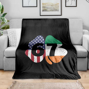 Six Seven 6 7 St Patricks Day Throw Blanket 67 Meme Irish American Ireland Flag Lucky Shamrocks TS10 Print Your Wear