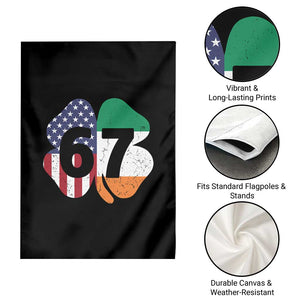 Six Seven 6 7 St Patricks Day Garden Flag 67 Meme Irish American Ireland Flag Lucky Shamrocks TS10 Print Your Wear