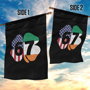 Six Seven 6 7 St Patricks Day Garden Flag 67 Meme Irish American Ireland Flag Lucky Shamrocks TS10 Print Your Wear