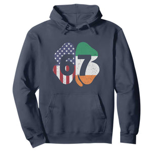 Six Seven 6 7 St Patricks Day Hoodie 67 Meme Irish American Ireland Flag Lucky Shamrocks TS10 Navy Print Your Wear