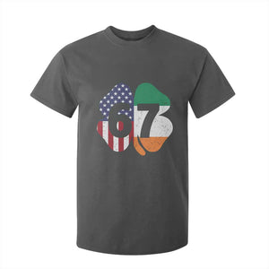 Six Seven 6 7 St Patricks Day T Shirt For Kid 67 Meme Irish American Ireland Flag Lucky Shamrocks TS10 Dark Heather Print Your Wear