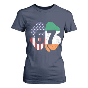 Six Seven 6 7 St Patricks Day T Shirt For Women 67 Meme Irish American Ireland Flag Lucky Shamrocks TS10 Navy Print Your Wear