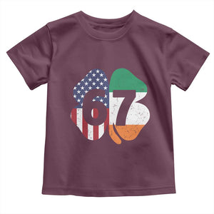 Six Seven 6 7 St Patricks Day Toddler T Shirt 67 Meme Irish American Ireland Flag Lucky Shamrocks TS10 Maroon Print Your Wear