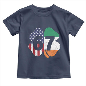 Six Seven 6 7 St Patricks Day Toddler T Shirt 67 Meme Irish American Ireland Flag Lucky Shamrocks TS10 Navy Print Your Wear