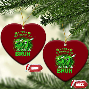 Its St Patricks Day 67 Bruh Ceramic Ornament Funny Shamrock Six Seven 6 7 Meme Gen Alpha TS10 Print Your Wear