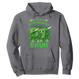 Its St Patricks Day 67 Bruh Hoodie Funny Shamrock Six Seven 6 7 Meme Gen Alpha TS10 Charcoal Print Your Wear