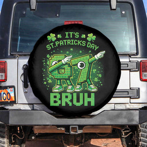 Its St Patricks Day 67 Bruh Spare Tire Cover Funny Shamrock Six Seven 6 7 Meme Gen Alpha TS10 No hole Black Print Your Wear