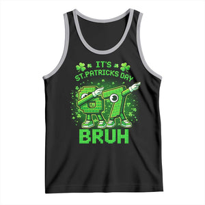 Its St Patricks Day 67 Bruh Tank Top Funny Shamrock Six Seven 6 7 Meme Gen Alpha TS10 Black Athletic Heather Print Your Wear