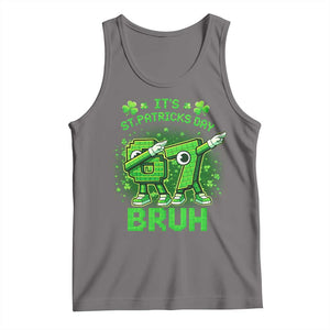 Its St Patricks Day 67 Bruh Tank Top Funny Shamrock Six Seven 6 7 Meme Gen Alpha TS10 Deep Heather Print Your Wear