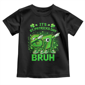 Its St Patricks Day 67 Bruh Toddler T Shirt Funny Shamrock Six Seven 6 7 Meme Gen Alpha TS10 Black Print Your Wear