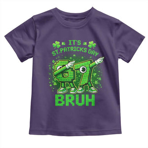 Its St Patricks Day 67 Bruh Toddler T Shirt Funny Shamrock Six Seven 6 7 Meme Gen Alpha TS10 Purple Print Your Wear