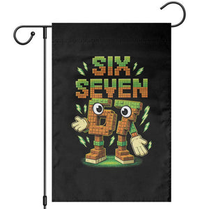 Six Seven Brainrot Italian Funny 67 Kids Gaming Meme Garden Flag TS10 Black Print Your Wear