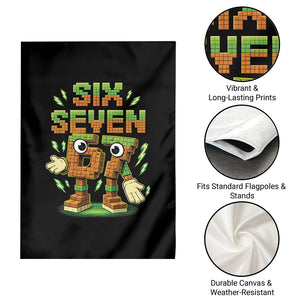 Six Seven Brainrot Italian Funny 67 Kids Gaming Meme Garden Flag TS10 Print Your Wear