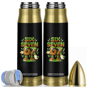 Six Seven Brainrot Italian Funny 67 Kids Gaming Meme Bullet Tumbler TS10 Black Print Your Wear