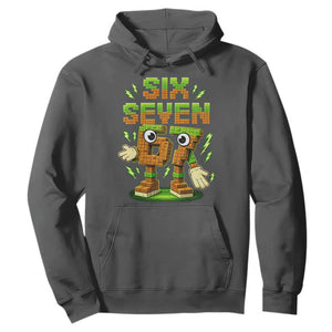 Six Seven Brainrot Italian Funny 67 Kids Gaming Meme Hoodie TS10 Dark Heather Print Your Wear