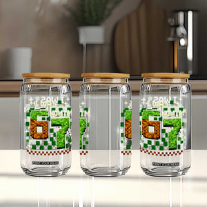 I Was 6 Now Im 7 Glass Can Funny Six Seven 7th Birthday 67 Gaming Meme TS10 Print Your Wear