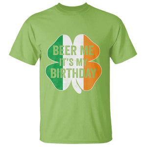 Funny Birthday St Patricks Day T Shirt Beer Me Its My Birthday Ireland Irish Shamrock TS10 Lime Print Your Wear