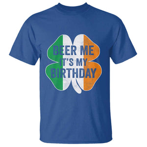 Funny Birthday St Patricks Day T Shirt Beer Me Its My Birthday Ireland Irish Shamrock TS10 Royal Blue Print Your Wear