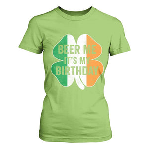Funny Birthday St Patricks Day T Shirt For Women Beer Me Its My Birthday Ireland Irish Shamrock TS10 Lime Print Your Wear