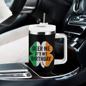 Funny Birthday St Patricks Day Tumbler With Handle Beer Me Its My Birthday Ireland Irish Shamrock TS10 Print Your Wear
