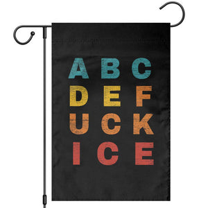 Fck Ice Garden Flag Retro Protest Chinga La Migra Subtle FDT TS10 Black Print Your Wear