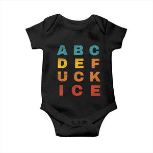 Fck Ice Baby Onesie Retro Protest Chinga La Migra Subtle FDT TS10 Black Print Your Wear