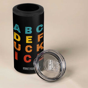 Fck Ice 4 in 1 Can Cooler Tumbler Retro Protest Chinga La Migra Subtle FDT TS10 Print Your Wear