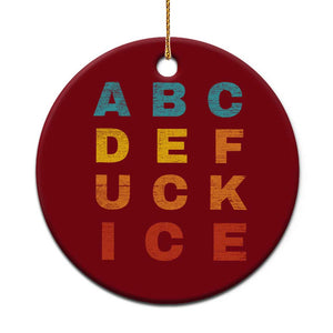 Fck Ice Ceramic Ornament Retro Protest Chinga La Migra Subtle FDT TS10 1pc Red Print Your Wear