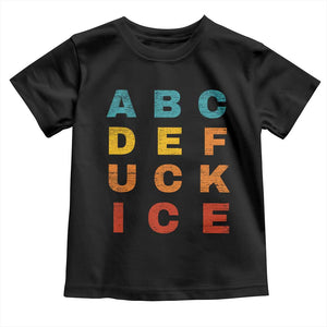 Fck Ice Toddler T Shirt Retro Protest Chinga La Migra Subtle FDT TS10 Black Print Your Wear