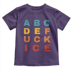 Fck Ice Toddler T Shirt Retro Protest Chinga La Migra Subtle FDT TS10 Purple Print Your Wear