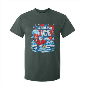 Abolish Ice T Shirt For Kid Subtle FDT Penguin Slush Drink Funny Summer Chill Mode TS10 Dark Forest Green Print Your Wear