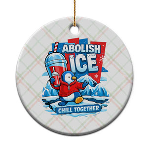 Abolish Ice Ceramic Ornament Subtle FDT Penguin Slush Drink Funny Summer Chill Mode TS10 1pc Christmas Plaid Print Your Wear