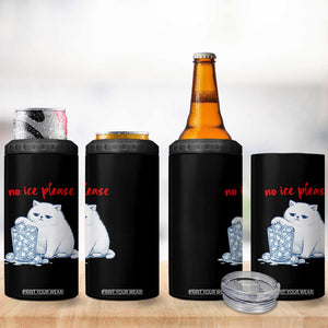 Abolish Ice Protest 4 in 1 Can Cooler Tumbler Subtle FDT Cat Meme No Ice Please TS10 Print Your Wear