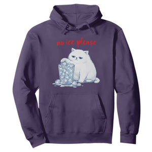 Abolish Ice Protest Hoodie Subtle FDT Cat Meme No Ice Please TS10 Purple Print Your Wear