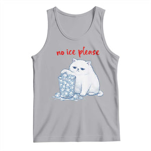 Abolish Ice Protest Tank Top Subtle FDT Cat Meme No Ice Please TS10 Athletic Heather Print Your Wear