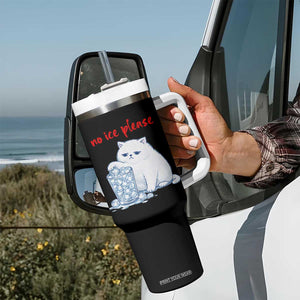 Abolish Ice Protest Tumbler With Handle Subtle FDT Cat Meme No Ice Please TS10 Print Your Wear