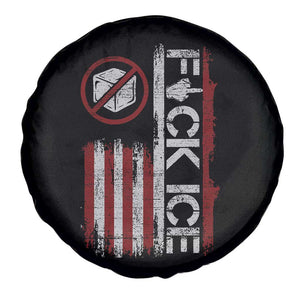 Fck Ice Spare Tire Cover Retro US Flag Subtle FDT Protest TS10 Print Your Wear