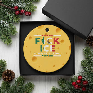 Fck Ice Ceramic Ornament Mexico Flag Mexican Immigrant Anti Immigration Enforcement TS10 1pc Yellow Cheese Print Your Wear