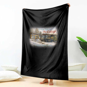 Coming To The Cottage Throw Blanket Retro LGBT Romance Hockey Fan TS10 Print Your Wear