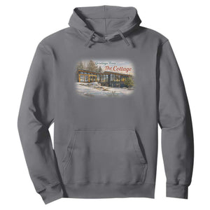 Coming To The Cottage Hoodie Retro LGBT Romance Hockey Fan TS10 Charcoal Print Your Wear